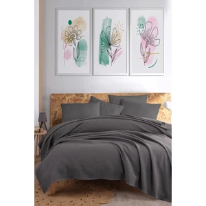 Eponj Home Ecocel Pike Örtü Çift Kişilik 200X230CM Karde Antrasit