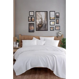 Eponj Home Ecocel Pike Örtü Çift Kişilik 200X230CM Karde Beyaz