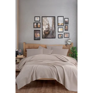 Eponj Home Ecocel Pike Örtü Çift Kişilik 200x230cm Karde Vizon Gri