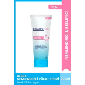 Baby Nemlendirici Vücut Kremi 200 ml Hassas ve Kuru Ciltler Için - Günlük Yoğun Nemlendirici Bakım