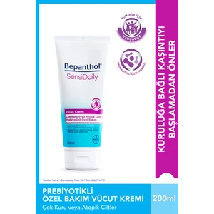 Sensidaily 200 ml Günlük Vücut Bakım Kremi - Çok Kuru ve Atopik Ciltler, Günlük Yoğun Nemlendirici