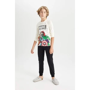 Erkek Çocuk Pijama Takımı Marvel Comics Uzun Kollu Üst Uzun Alt D3626A824WN