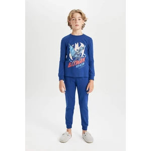 Erkek Çocuk Pijama Takımı Batman Uzun Kollu Üst Uzun Alt D5093A824WN