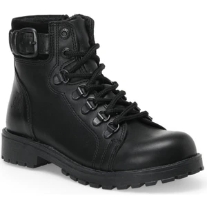 Siyah Deri Bot Modern Tasarım ve Kolay Giyim Özelliği