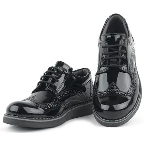 Papuccum Ortopedi Unisex Çocuk Siyah Oxford Bağcıklı Ayakkabı