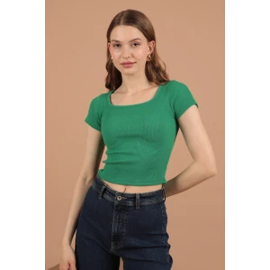 Basic Kısa Kollu Kaşmir Crop