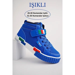 KUKULİ Garantili Legolu Bağcıklı ve Cırtlı Ortopedik Çocuk Sneaker Spor Ayakkabı