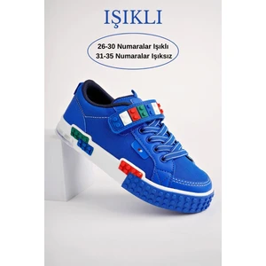 Sonic  Legolu Bağcıklı Ve Cırtlı  Çocuk Sneaker Spor Ayakkabı