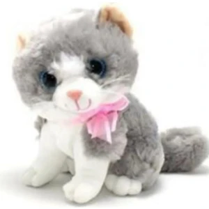 Keyfim Shop Berattoys 30 cm Sesli Peluş Kedi Miyavlayan Pelüş Kedi Peluş Oyuncak Kedi