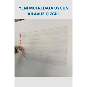 Tutunabilir Kağıt Kılavuz Çizgili Yazı Tahtası Akıllı Kağıt Tahta 110×56 cm