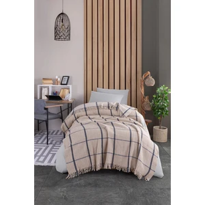 Eponj Home Battaniye Pamuklu Tek Kişilik Warm Soft Bej