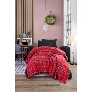 Eponj Home Battaniye Pamuklu Tek Kişilik Warm Soft Kırmızı