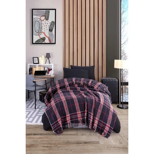 Eponj Home Battaniye Pamuklu Tek Kişilik Warm Soft Lacivert