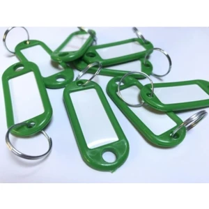 Plastik Anahtarlık Yeşil 100'LÜ Paket