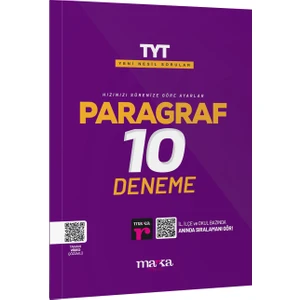 Marka Yayınları 2025 TYT Paragraf Yeni Nesil 10 Deneme