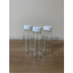 Zylan Ambalaj 23 Adet 250 ml Yuvarlak Detox, Meyve Suyu, Sporcu, Diyet Içecek-Boş Pet Şişe(Beyaz Kilitli Kapaklı)