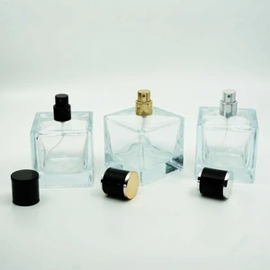 Ferden Ferda 20 Adet Boş Cam Parfüm Şişe, 100 Ml, Küp Mia Model, Şeffaf