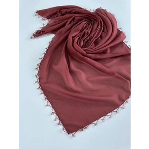 El Emeği Yazma Kenarı Boncuklu Tülbent Yemeni Çeyiz Bohçalık Günlük El Işi