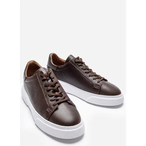 Kahverengi %100 Hakiki Deri Ultra Rahat Erkek Günlük Ayakkabı LUASS25AL0040