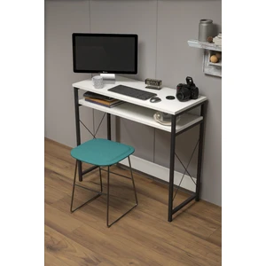 Gold Falez Çalışma Masası  Bilgisayar Laptop Ofis Masası Okul Ev Beyaz