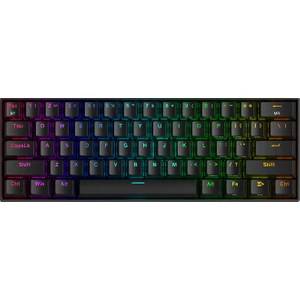 K530 Pro Draconic Türkçe Q 60% Kompakt Kablosuz - Bluetooth 2.4g Brown Switch Mekanik Siyah Klavye