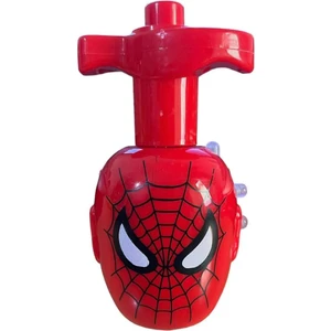 Hyd Spiderman Sesli Işıklı Lazerli Oyuncak Topaç Çek Bırak Örümcek Adam Topaç