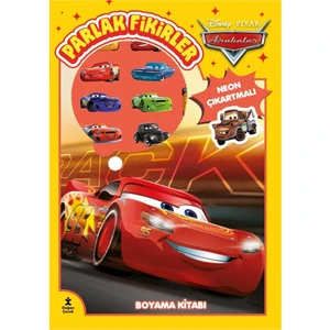 Disney Arabalar Parlak Fikirler Neon Çıkartmalı Boyama Kitabı