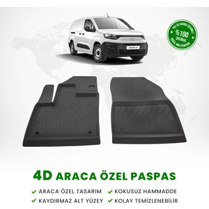 Fa Otomotiv Fiat Doblo Panelvan 4d Havuzlu Paspas (Ön 2 Parça) 2023 Model ve Sonrası