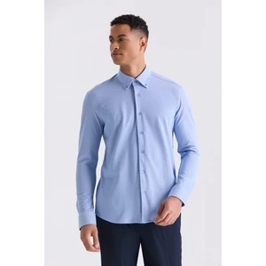 Mavi Comfort Fit Yaka Düğmeli Gömlek