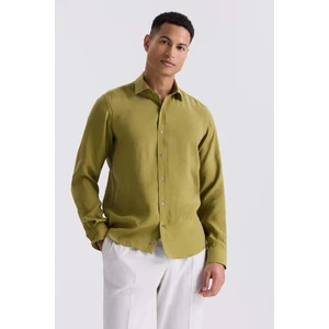 Ceviz Comfort Fit Normal Yaka  Gömlek