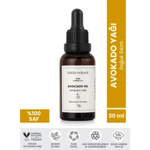 Bade Natural Avokado Yağı Soğuk Sıkım %100 Saf 30 ml