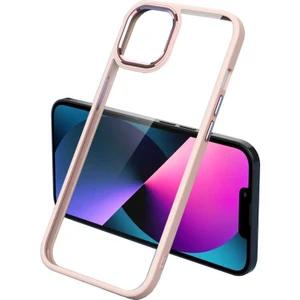 iPhone 12 Pro Max Kılıf Renkli Silikon Kenarlı Krom Kapak