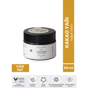 Bade Natural Kakao Yağı Soğuk Sıkım %100 Saf 50 g