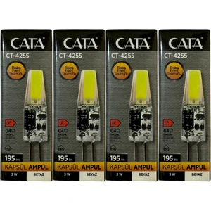 CT-4255 3W 12V 6400K (Beyaz Işık) G4 Duylu LED Kapsül Ampul (4 Adet)