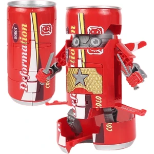 Çocuk Soda Kutusu Kola Içeceği Dönüştürme Robotu Modeli Çocuk Yaratıcı Oyuncak (Yurt Dışından)