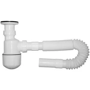 Körüklü Tahliye Taslı Lavabo Evye Sifonu - Depolu Lavabo Evye Gider Borusu