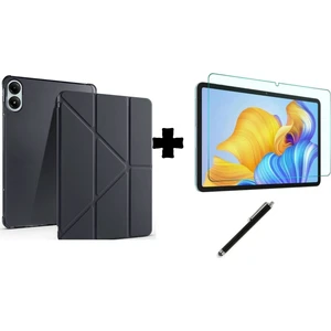 Xiaomi Poco Pad Kalem Bölmeli Standlı Kılıf + Nano Ekran Koruyucu + Dokunmatik Kalem