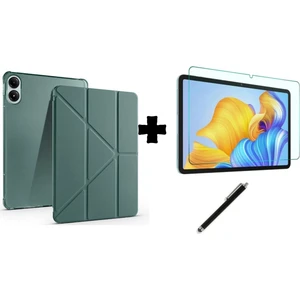 Xiaomi Poco Pad Kalem Bölmeli Standlı Kılıf + Nano Ekran Koruyucu + Dokunmatik Kalem