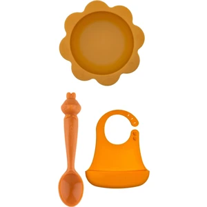 Silikon Vakumlu Kase Beslenme Seti Sunny, Hamham, Bibsy Toffee Caramel -Karamel