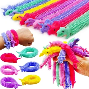Kuzey Oyuncak 4 Adet Duyusal Dinazorlu Stres Oyuncağı Uzayan Bileklik Dınosaur Sensory Fidget Toy Anti Stress Toys