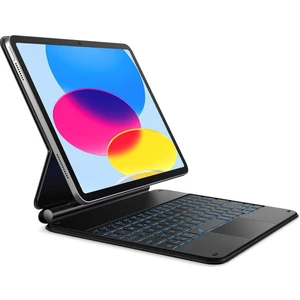 Apple İpad 11.Nesil A16 2025/ 10. Nesil 10.9 Inç Magic Klavye Keyboard Touchpad Akıllı Işıklı Q Klavyeli Kılıf Manyetik