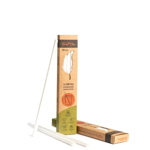 Gapex Bio Naturel ( %100 bitki bazlı), Tekrar Kullanılabilir, Kompostlanabilir, Biyobozunur Pipet