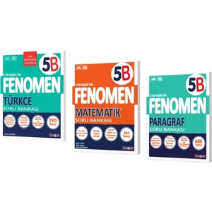Fenomen Yayıncılık 5 Türkçe B - Matematik B - Paragraf B Soru Bankası