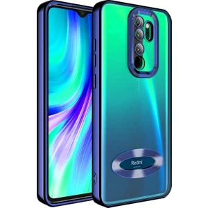 Xiaomi Redmi Note 8 Pro Kılıf Kamera Korumalı Logo Gösteren Omega Kapak