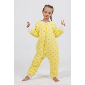 Kız Erkek Çocuk Kalın Elyaf Dolgulu Premium Kalite 2.5 Tog Desenli Uyku Tulumu