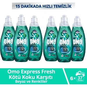 Express Fresh Kötü Koku Karşıtı Beyaz & Renkliler Sıvı Çamaşır Deterjanı 1480 ml x 6 Adet