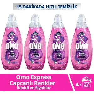 Express Fresh Capcanlı Renkler Renkli & Siyahlar Sıvı Çamaşır Deterjanı 1480 ml x 4 Adet