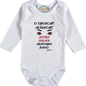 O Oyuncak Alınacak Halamı Aratmayın Bana Yazılı Bebek Zıbın