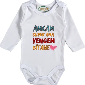 Amcam Super Ama Yengem Bitane Yazılı Bebek Zıbın