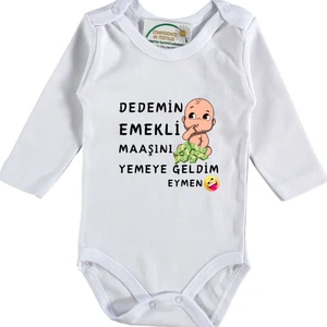 Dedemin Emekli Maaşını Yemeye Geldim Yazılı Bebek Zıbın